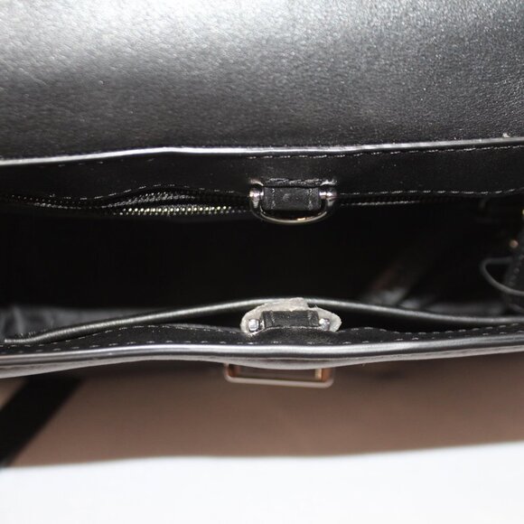 Michael Kors Black Sequined Floral Applique Bristol Small Top Handle Satchel - Picture 11 of 14